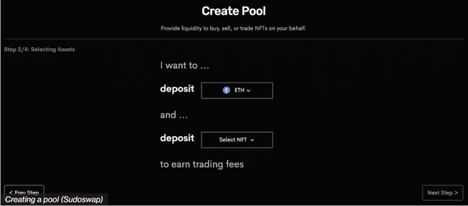 Làm thế nào để tạo Pool thanh khoản trên Sudoswap?