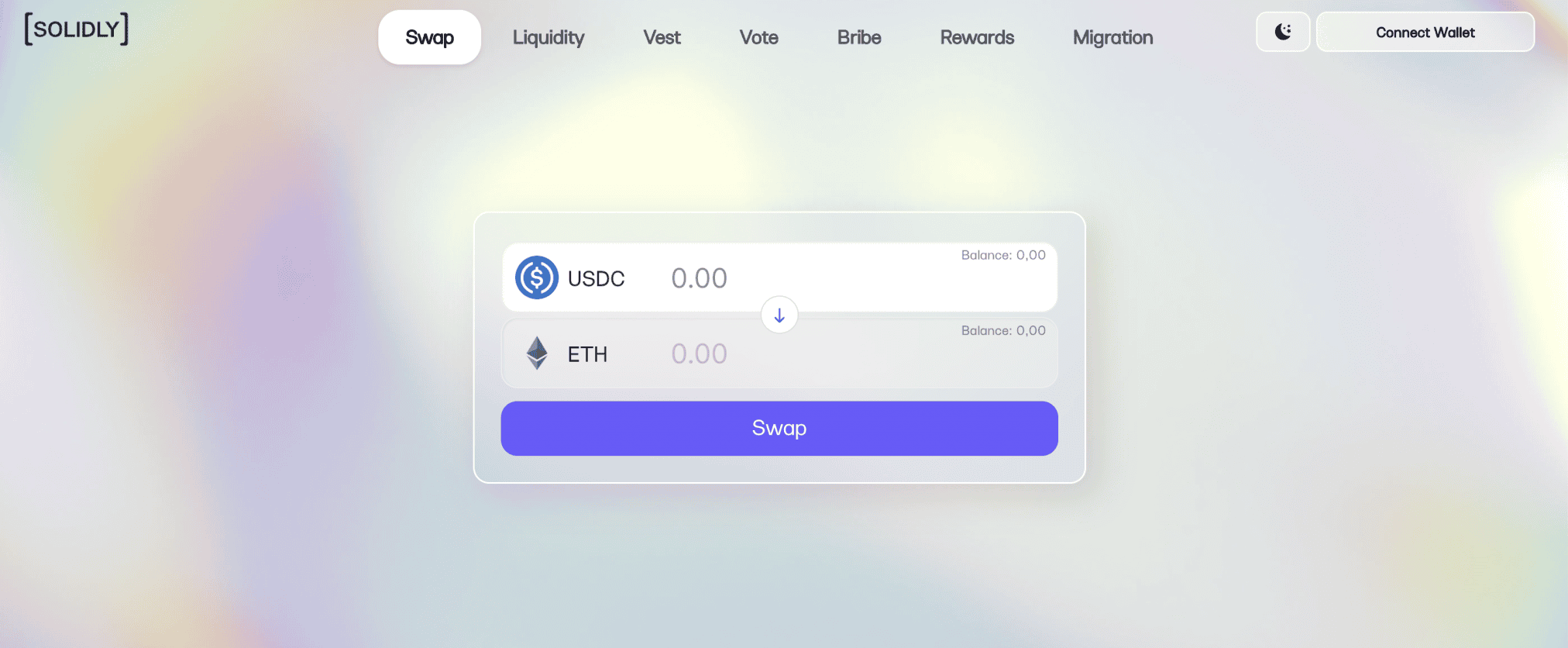 T&iacute;nh năng Swap tr&ecirc;n Solidly