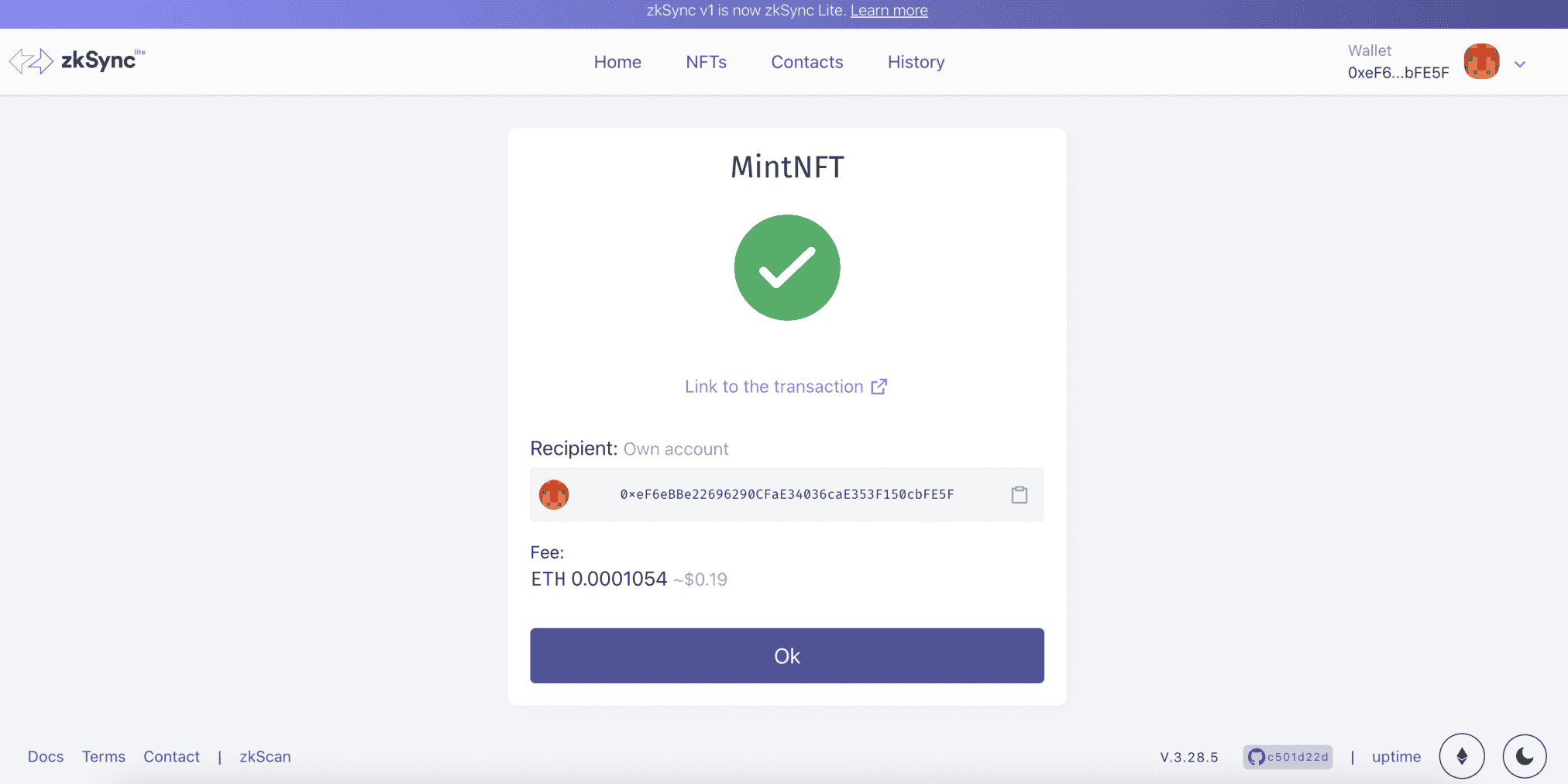 Mint NFT trên ZkSync