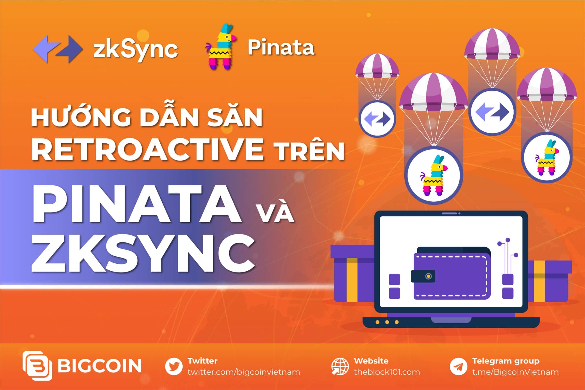 Hướng dẫn săn Retroactive trên Pinata và ZkSync