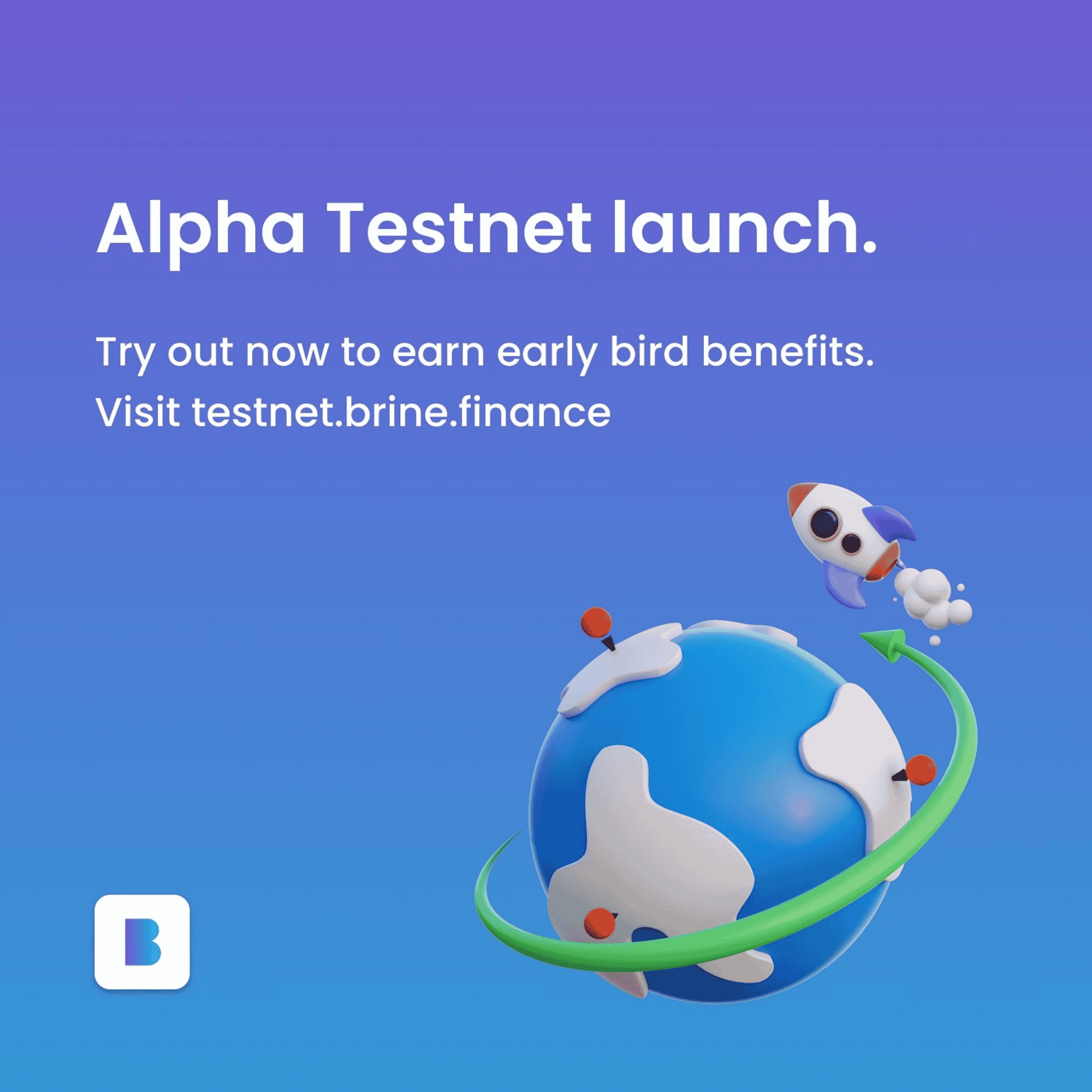 Brine Finance đang triển khai Alpha Testnet