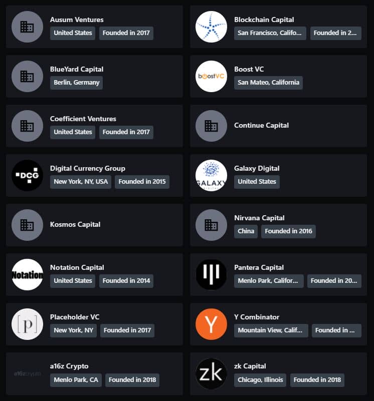 Nh&agrave; đầu tư tổ chức của Filecoin