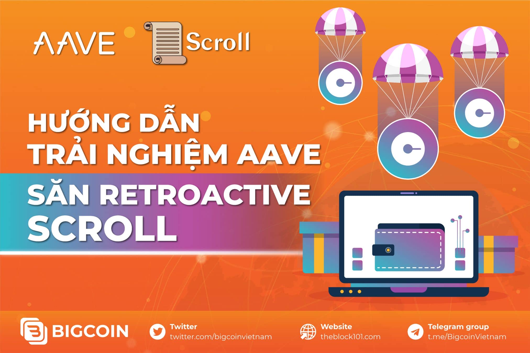 Hướng dẫn săn retroactive của Scroll tích hợp trên Aave