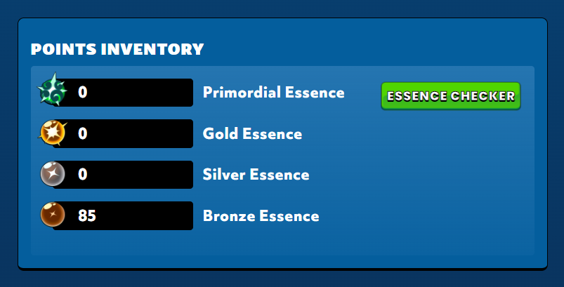 C&aacute;c loại Essence được airdrop