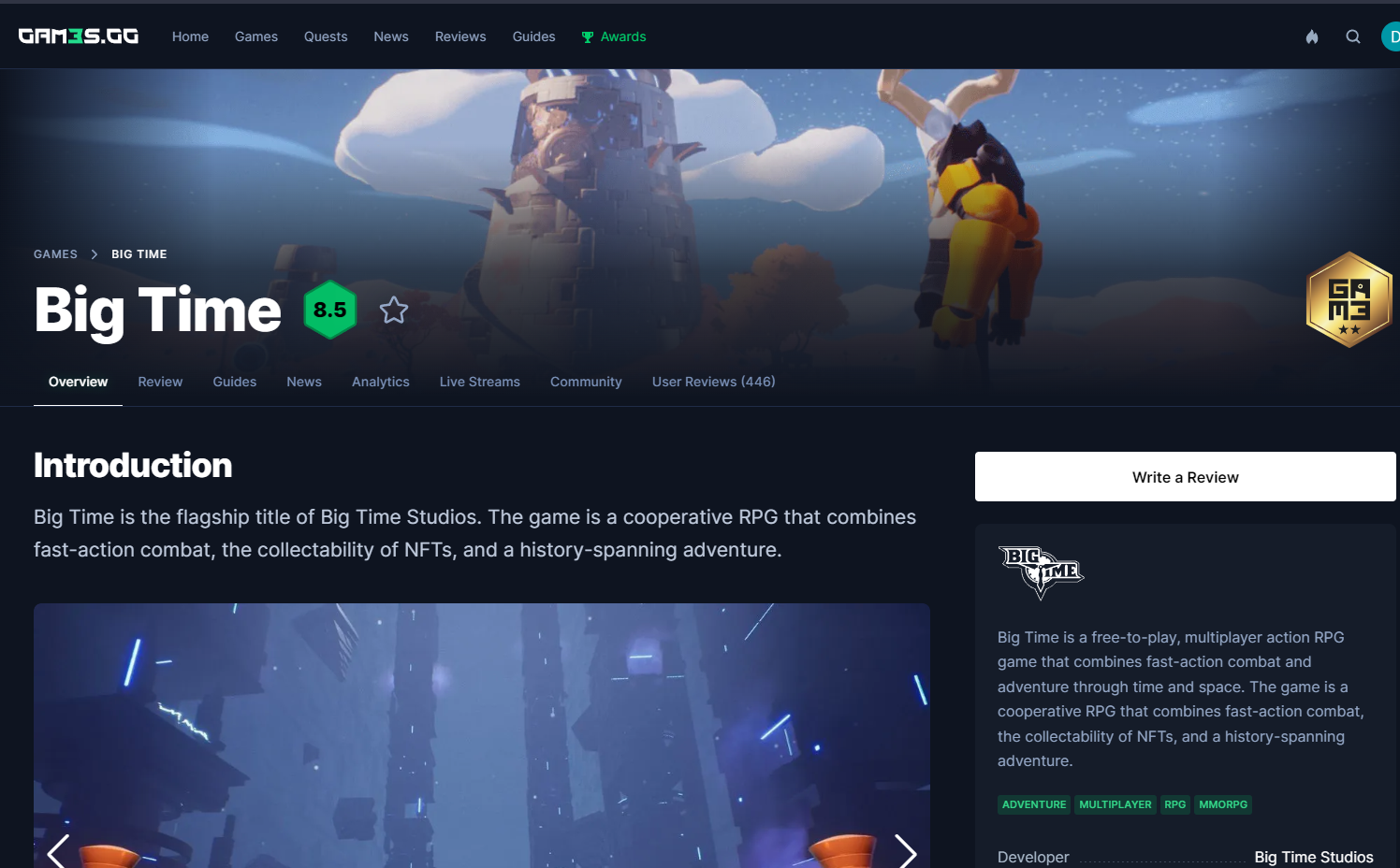 Giới thiệu về tựa game BigTime