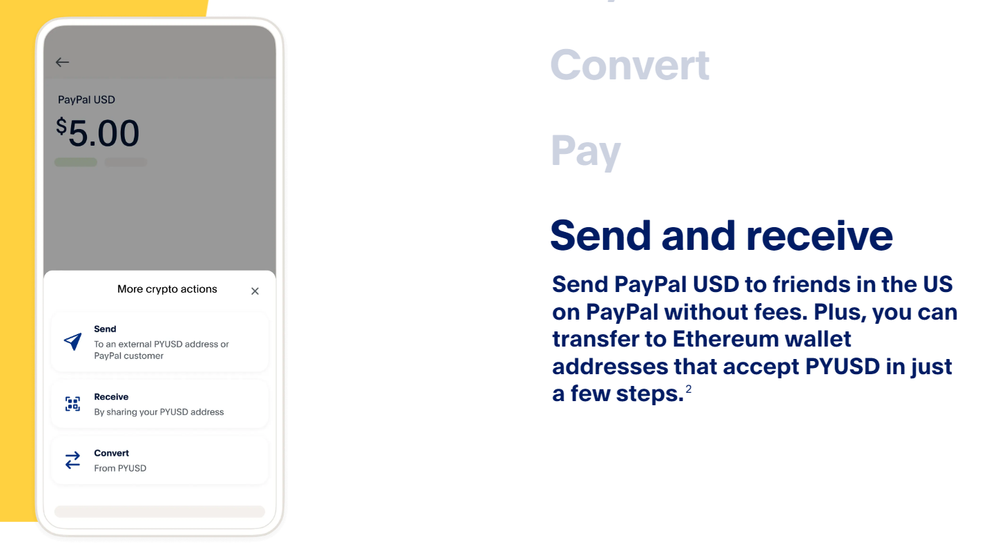 Sự tiện lợi của Paypal đối với PYUSD