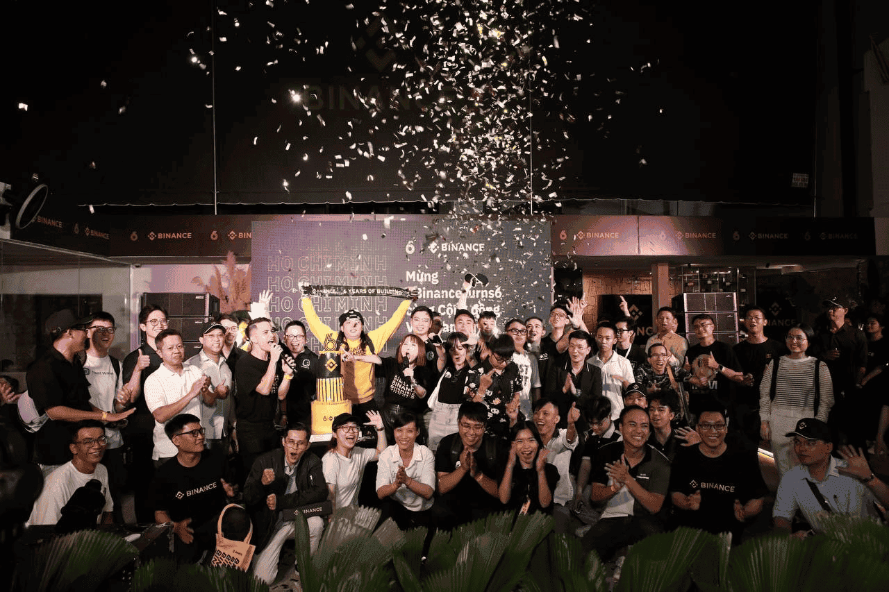 Sàn giao dịch tiền ảo Binance tổ chức sinh nhật 6 tuổi tại Việt Nam