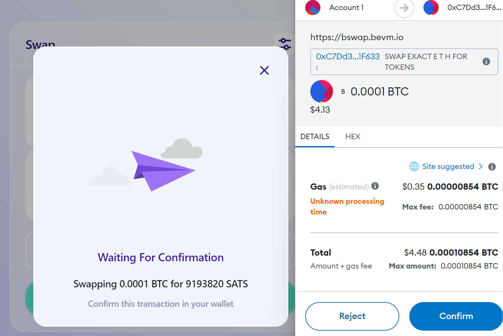X&aacute;c minh giao dịch