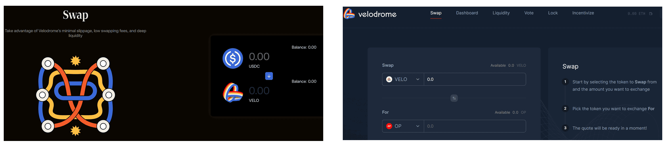 Giao diện người dùng Velodrome V1 và Velodrome V2