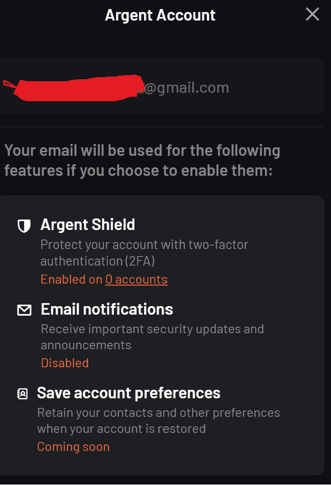 Liên kết ví với gmail