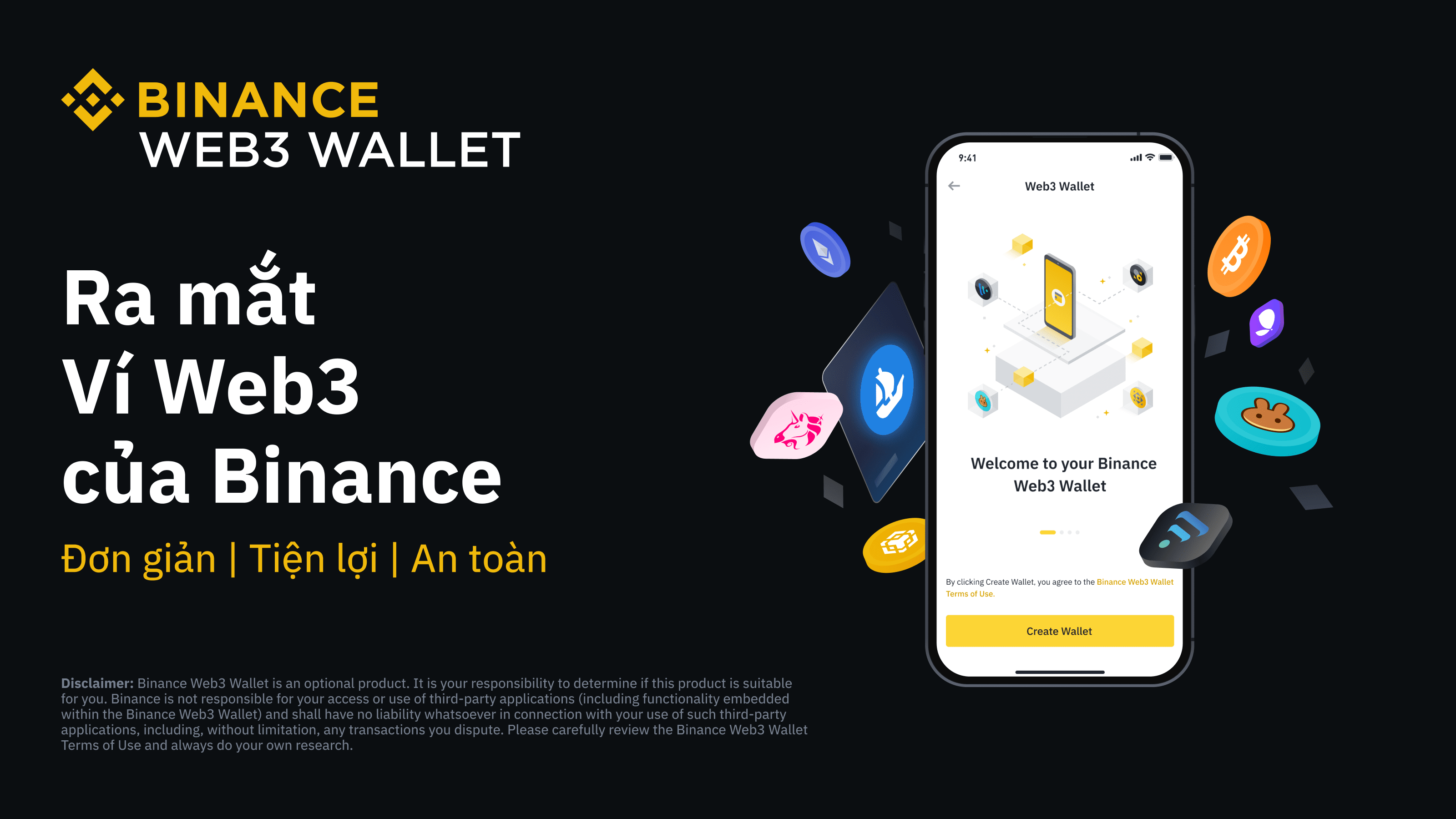 C&aacute;c t&iacute;nh năng nổi bật của v&iacute; Web3 Binance