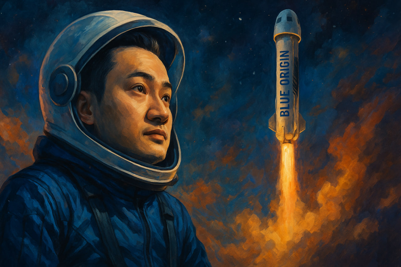 Justin Sun chuẩn bị bay vào vũ trụ cùng Blue Origin