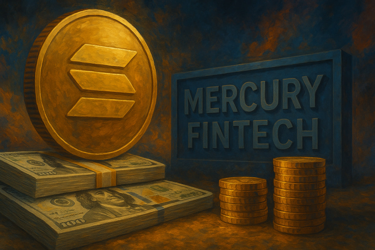 Mercurity Fintech lập quỹ dự trữ Solana 200 triệu USD với hậu thuẫn từ Solana Ventures Ltd.          