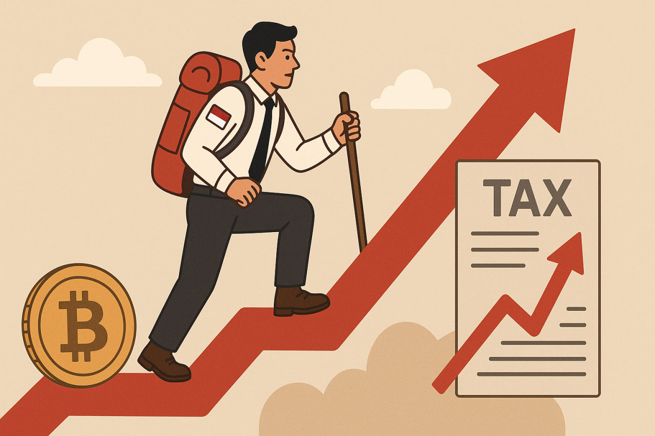 Indonesia sẽ tăng thuế giao dịch tiền mã hoá từ tháng 8