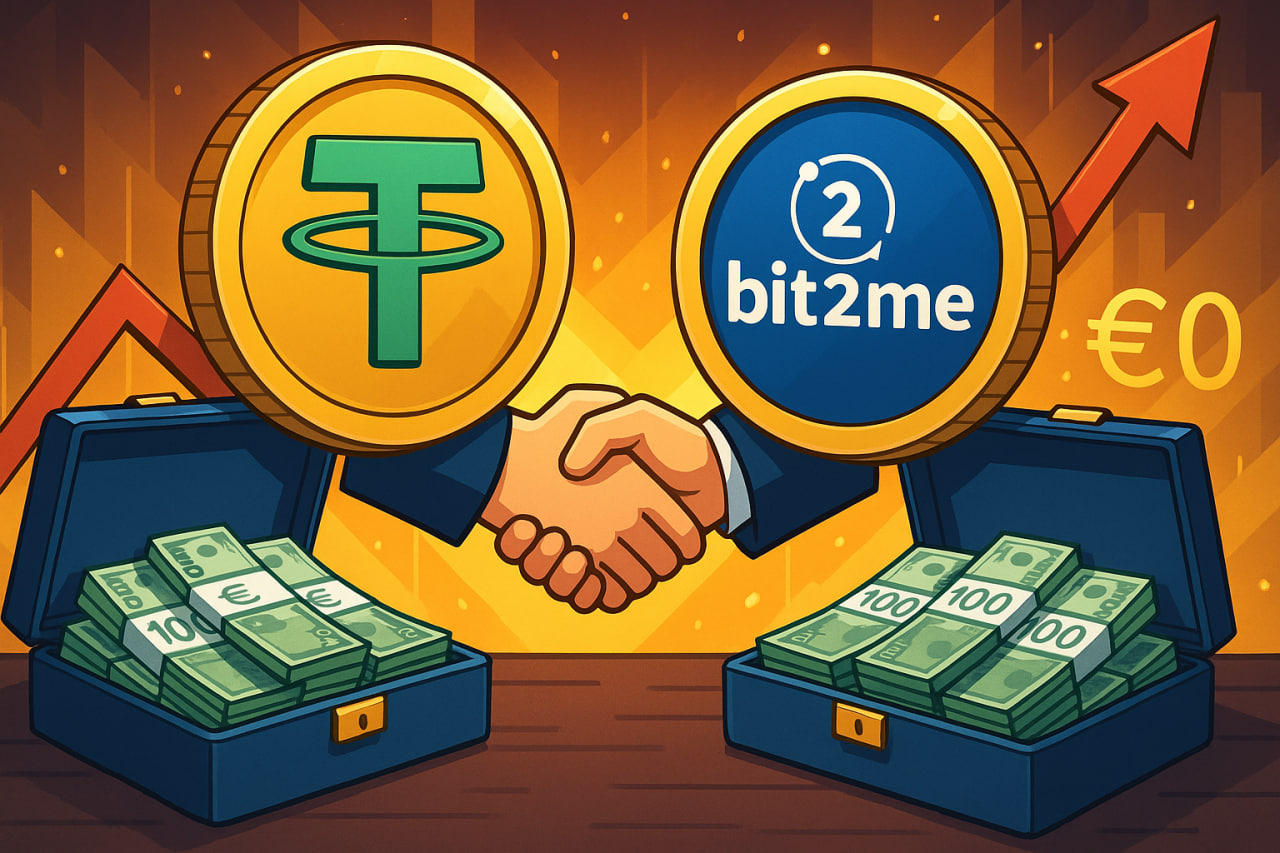 Tether mua lại cổ phần Bit2Me, dẫn đầu vòng gọi vốn 30 triệu Euro