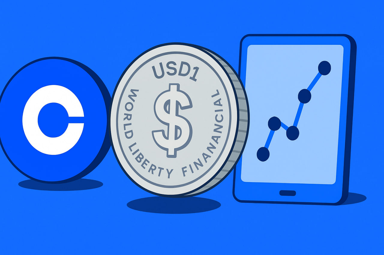 Coinbase thêm USD1 - stablecoin của World Liberty Financial vào roadmap niêm yết