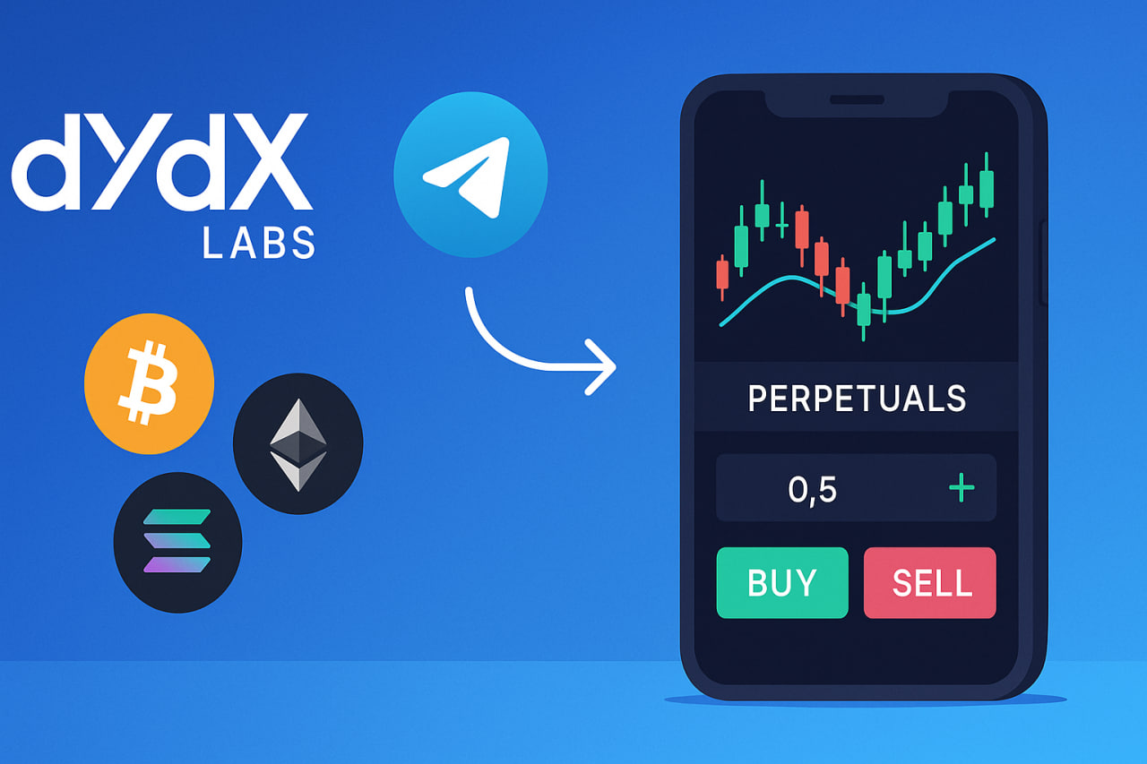 dYdX đổi tên thành dYdX Labs, chuẩn bị đưa giao dịch perps lên Telegram