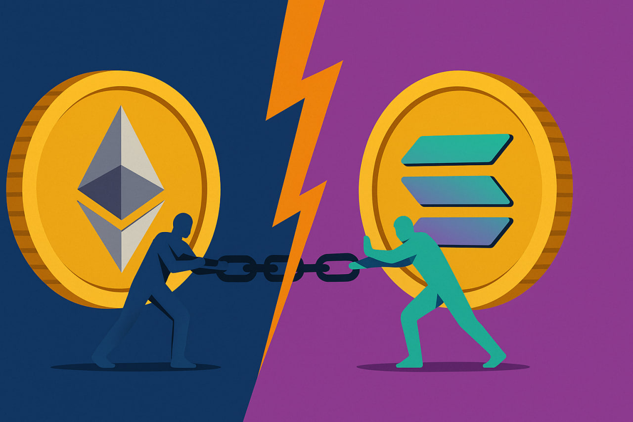 Vì sao sự thống trị của Ethereum đang bị Solana thách thức nghiêm trọng?