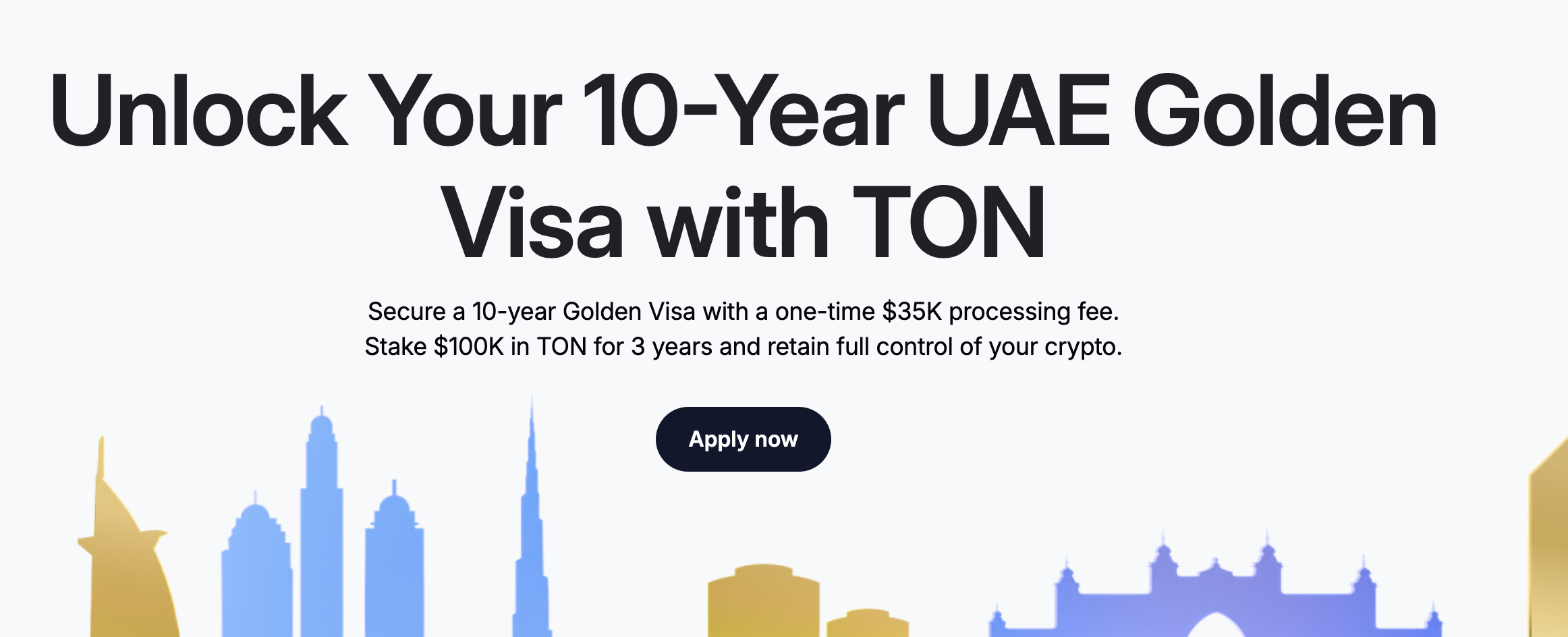 Chi tiết chương trình TON Golden Visa