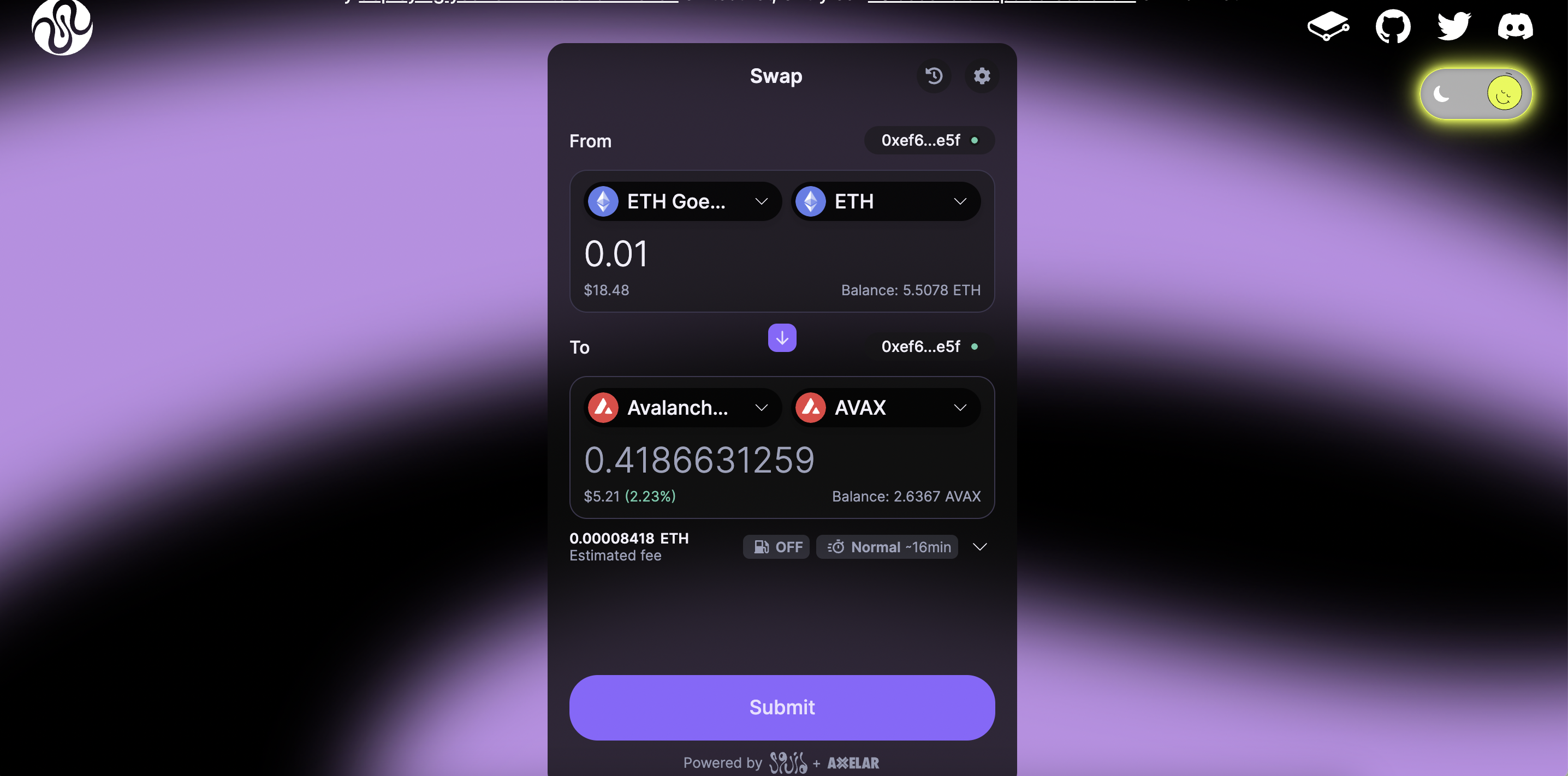 Thử nghiệm tính năng trao đổi xuyên chuỗi của Interchain Token