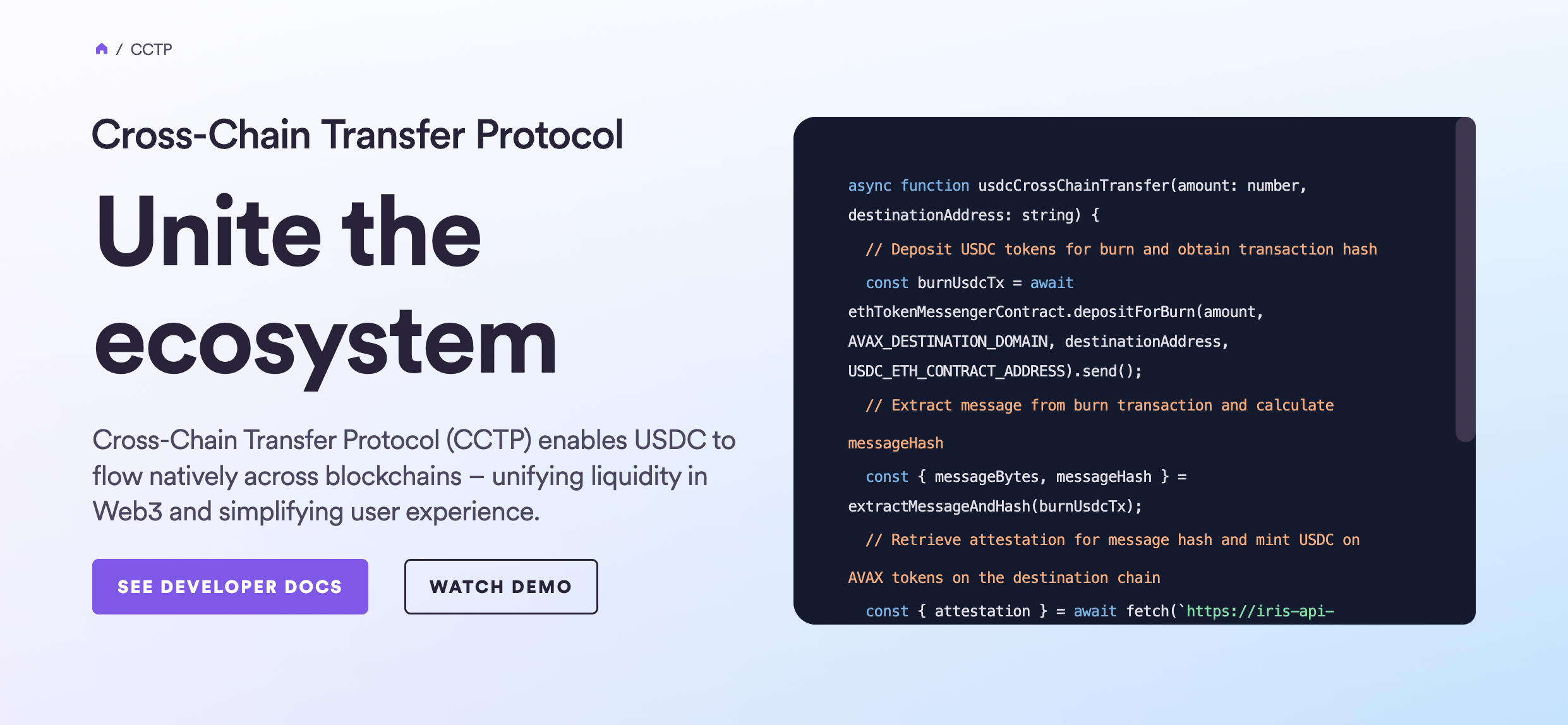 Cross-Chain Transfer Protocol (CCTP) là gì?