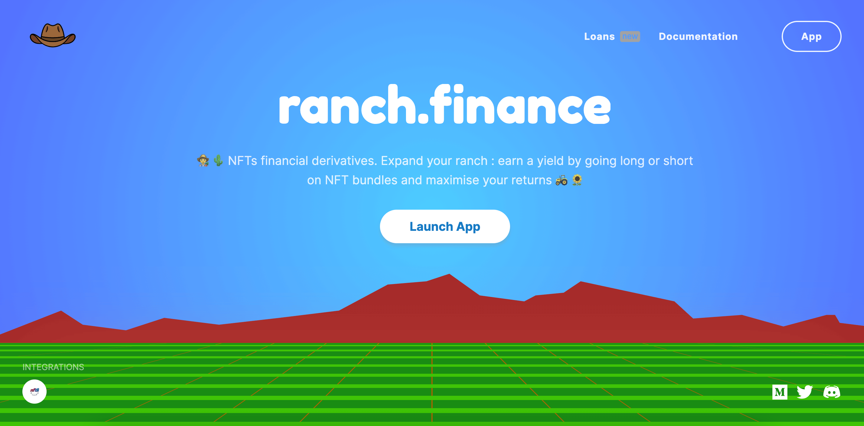Giao diện Ranch Finance: https://ranch.finance/