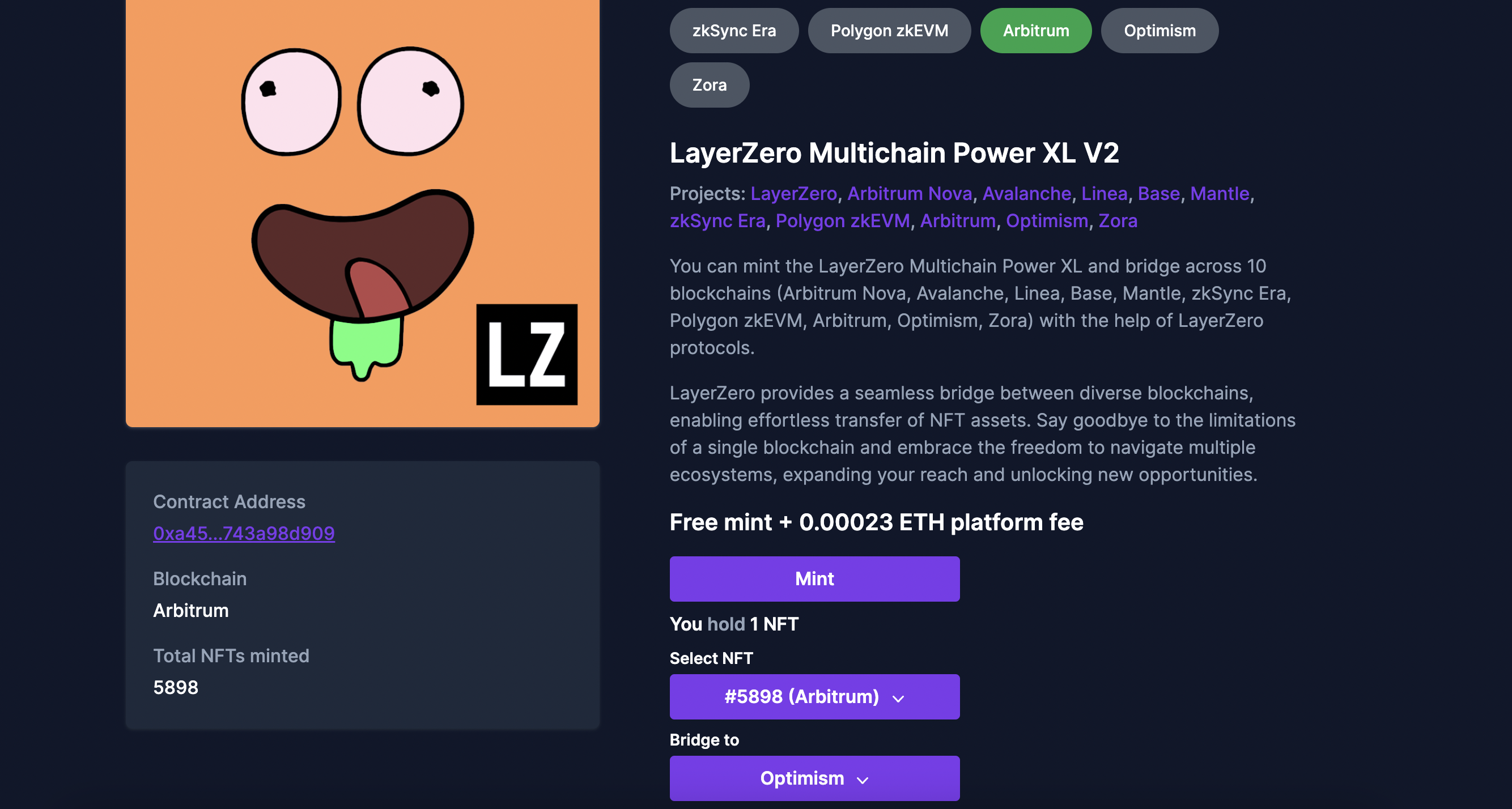 Omnichain NFT trên LayerZero