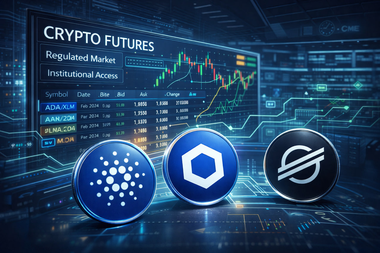CME Group ra mắt hợp đồng tương lai Cardano, Chainlink và Stellar