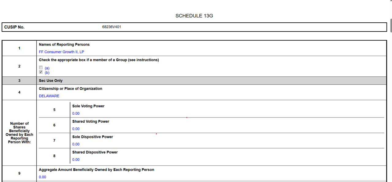 Hồ sơ 13G của Founders Fund gửi l&ecirc;n SEC.