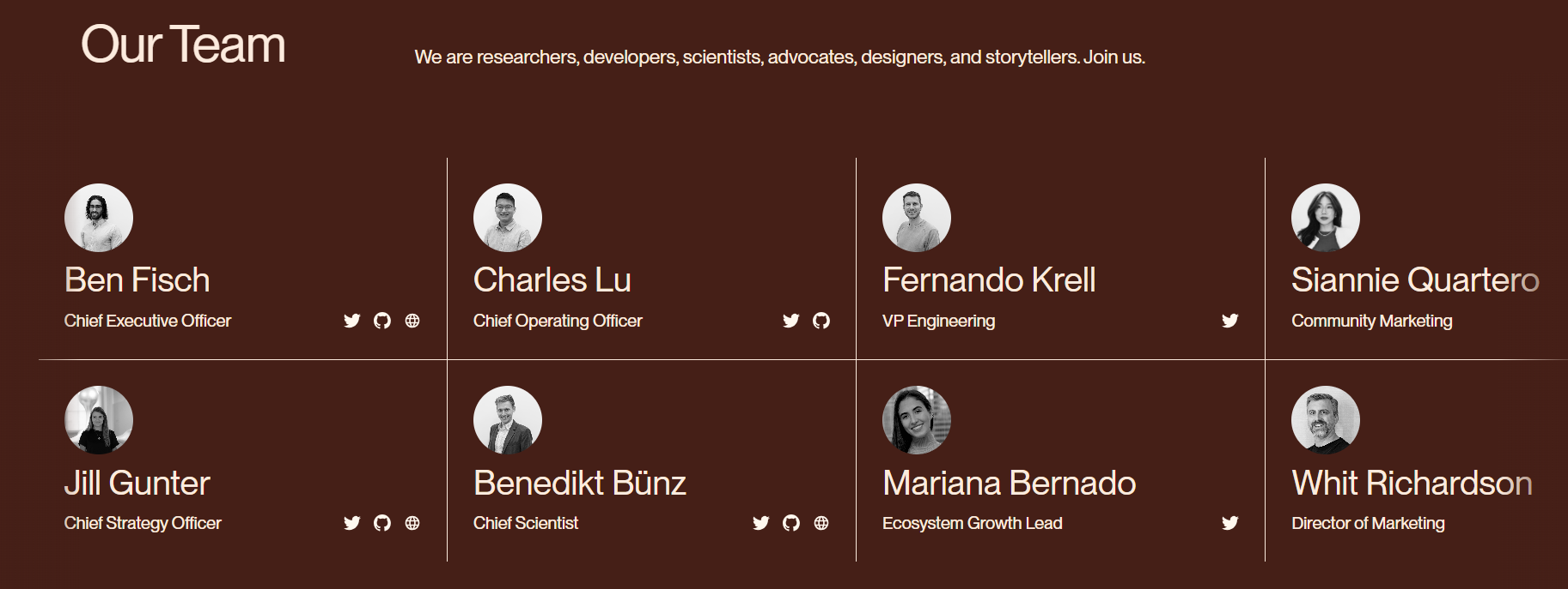 Đội ngũ Espresso bao gồm c&aacute;c chuy&ecirc;n gia từ Stanford v&agrave; c&aacute;c tổ chức h&agrave;ng đầu