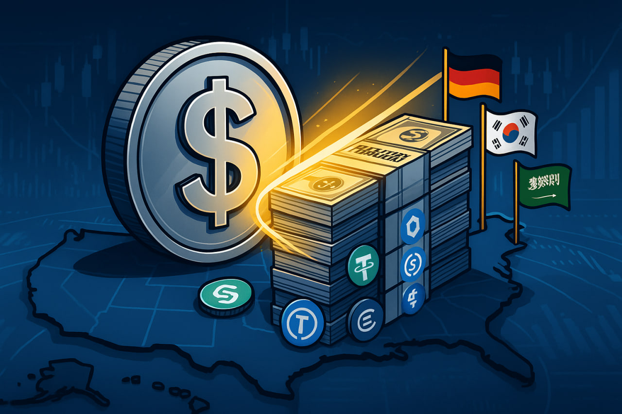 Stablecoin nắm giữ hơn 150 tỷ USD trái phiếu Mỹ, vượt nhiều quốc gia chủ quyền