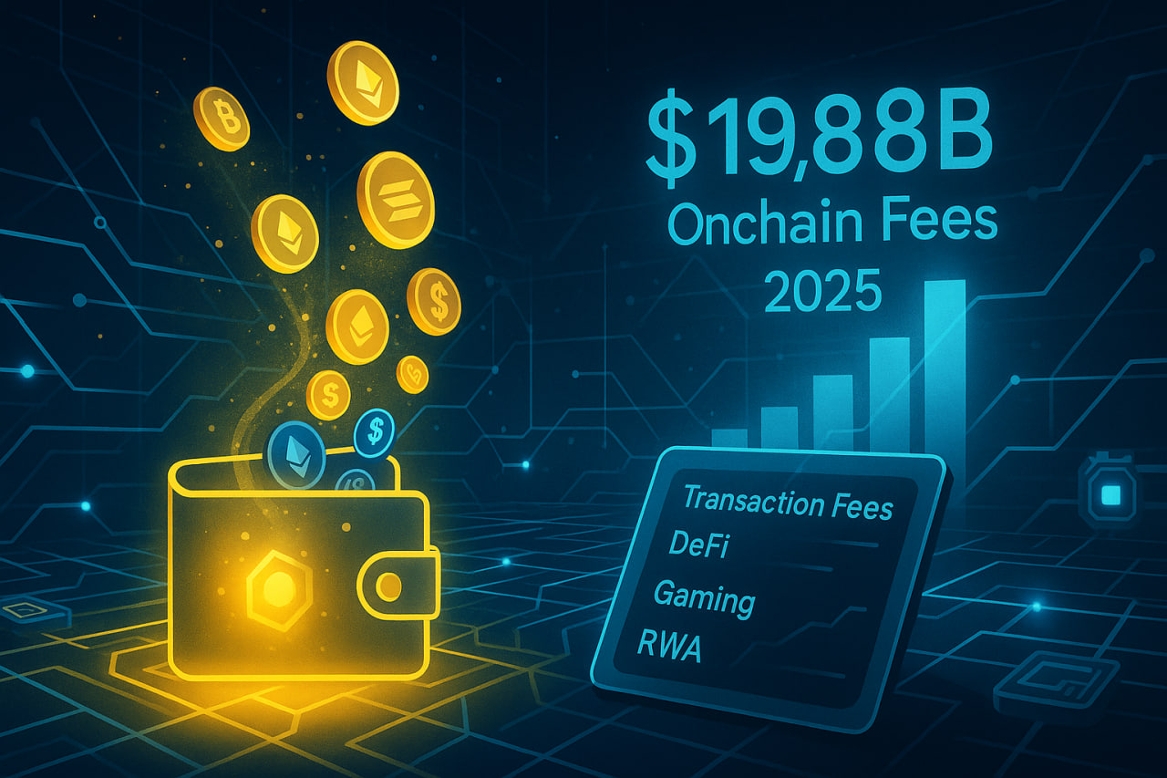 Phí on-chain đạt 19,8 tỷ USD trong năm 2025