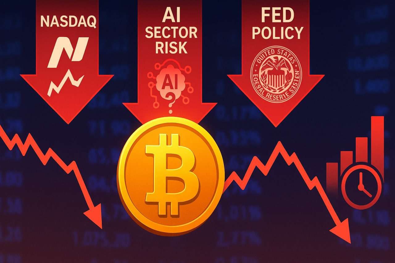 Bitcoin lao dốc theo Nasdaq: 3 yếu tố kinh tế gây áp lực lớn