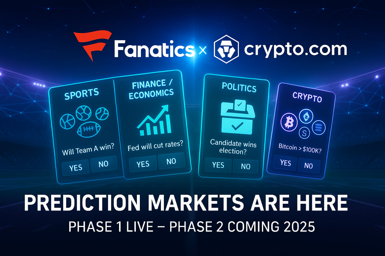 Fanatics hợp tác Crypto.com ra mắt nền tảng Prediction Market