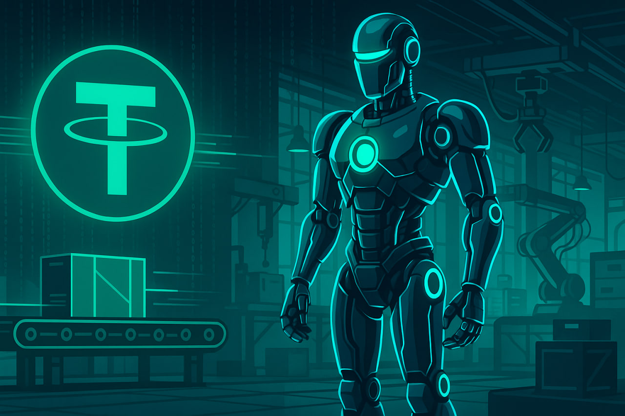 Tether r&oacute;t 80 triệu USD v&agrave;o lĩnh vực robot AI