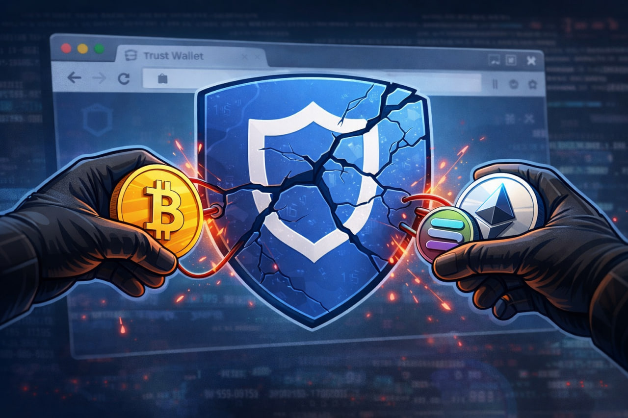 Hacker tấn c&ocirc;ng Trust Wallet, h&agrave;ng trăm v&iacute; bị mất hơn 6 triệu USD