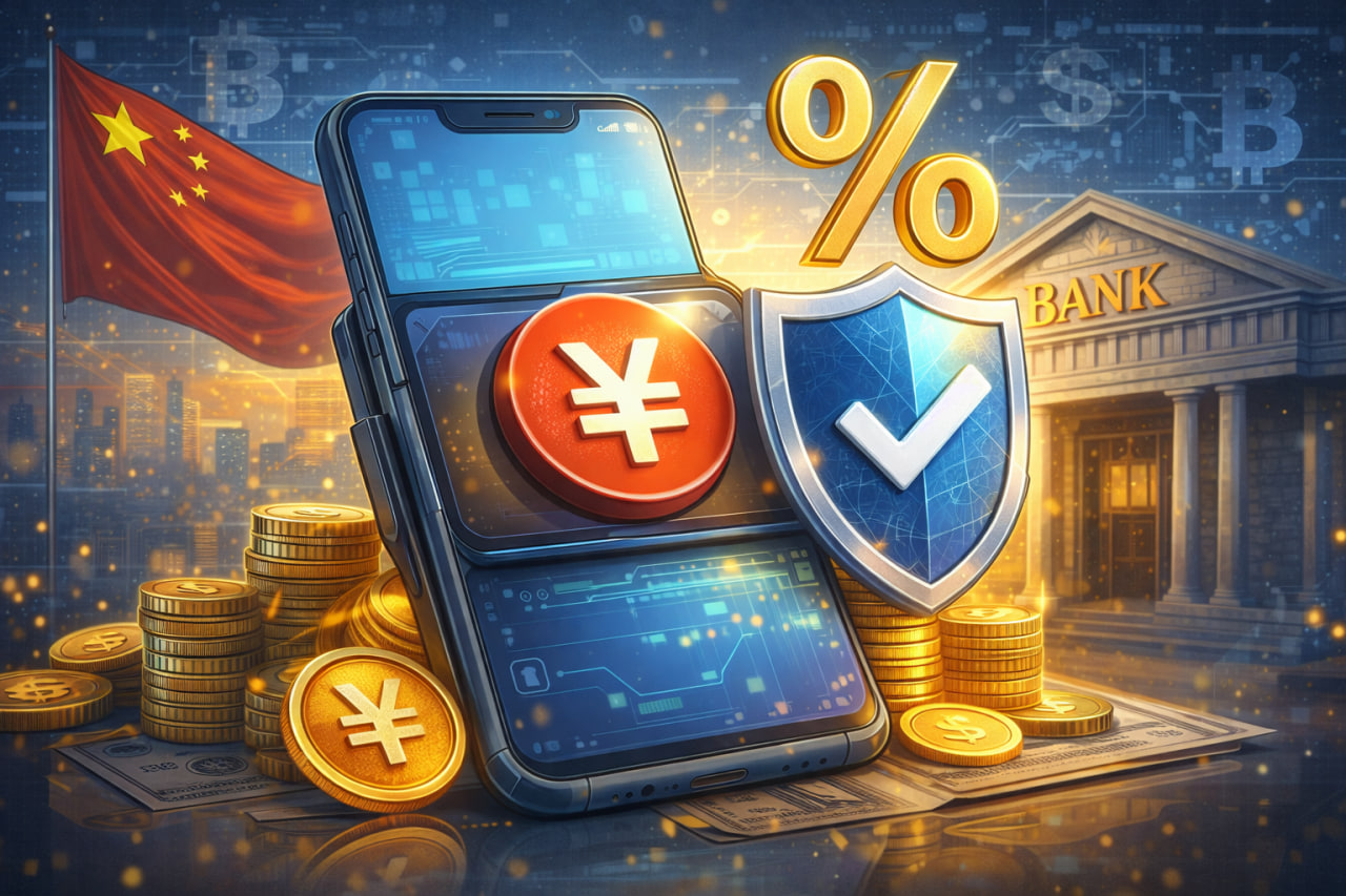 Ngân hàng Trung Quốc sẽ trả lãi và bảo hiểm cho ví e-CNY