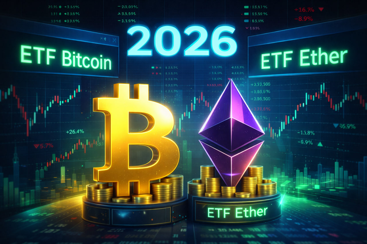 Bitcoin và Ether ETF thu hút 646 triệu USD ngay đầu năm 2026
