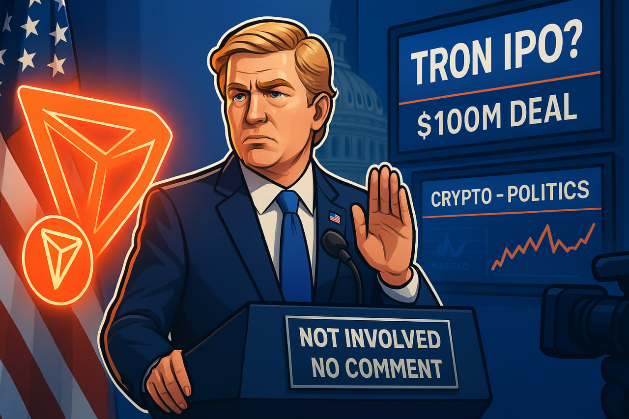 Eric Trump bác bỏ tin đồn tham gia IPO Tron