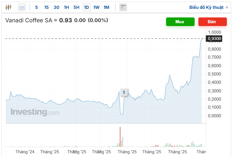 Cổ phiếu Vanadi tăng vọt sau khi công bố kế hoạch Bitcoin