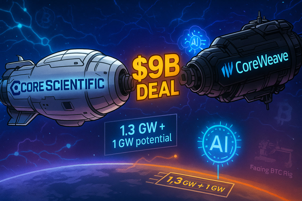 CoreWeave hoàn tất thương vụ thâu tóm Core Scientific trị giá 9 tỷ USD