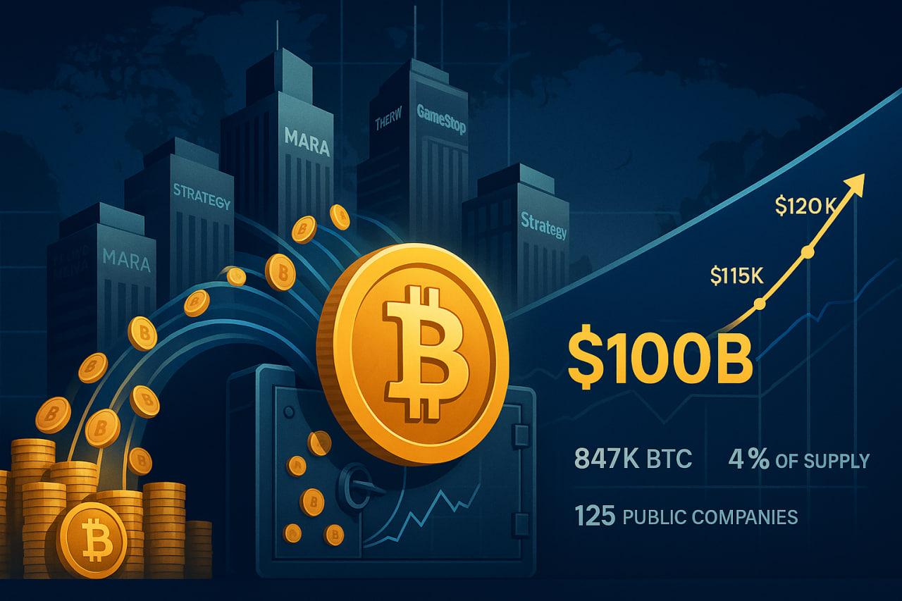 Bitcoin có thể tăng đến mức nào nếu lượng BTC do doanh nghiệp nắm giữ chạm mốc 100 tỷ USD?