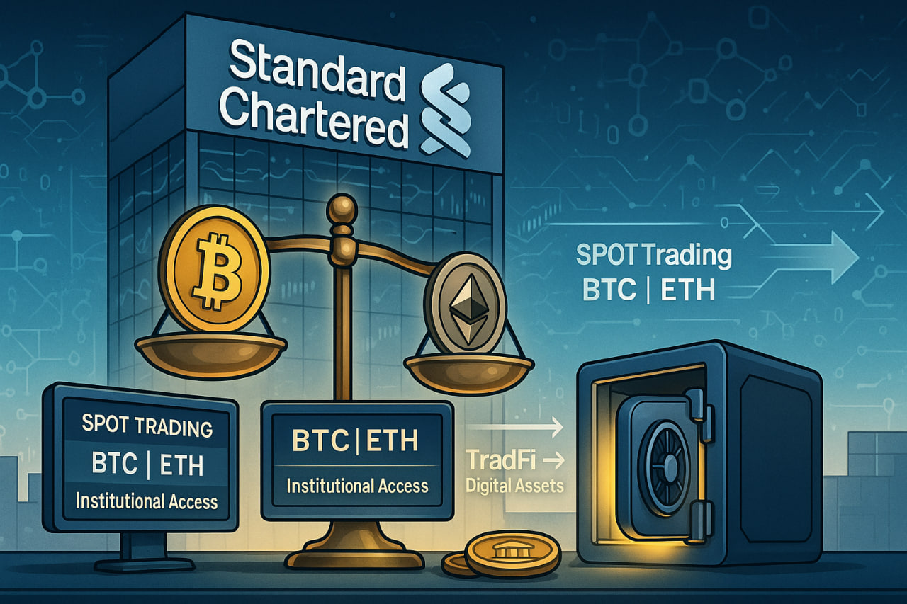 Tập đoàn Standard Chartered ra mắt dịch vụ giao dịch Bitcoin và Ethereum