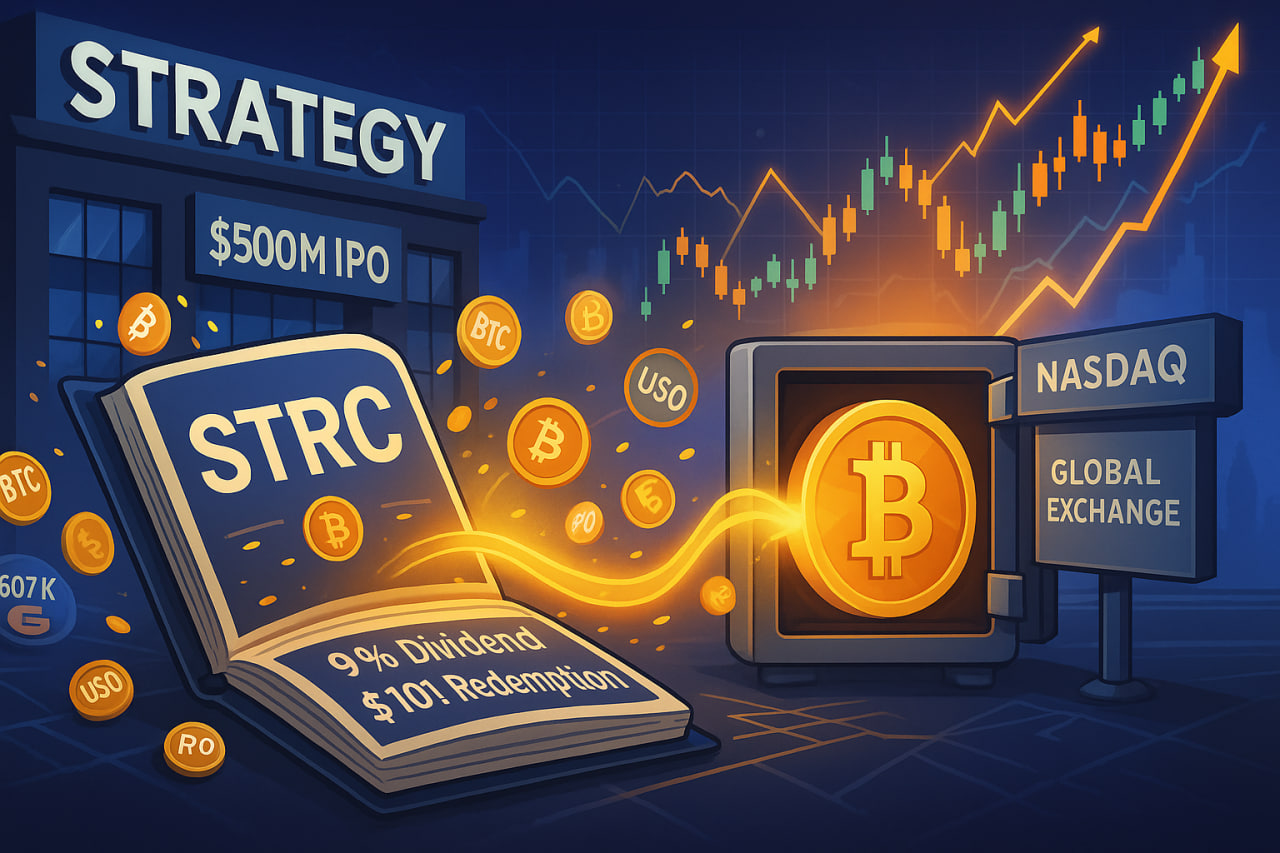 Strategy phát hành cổ phiếu STRC trị giá 500 triệu USD để mua thêm Bitcoin