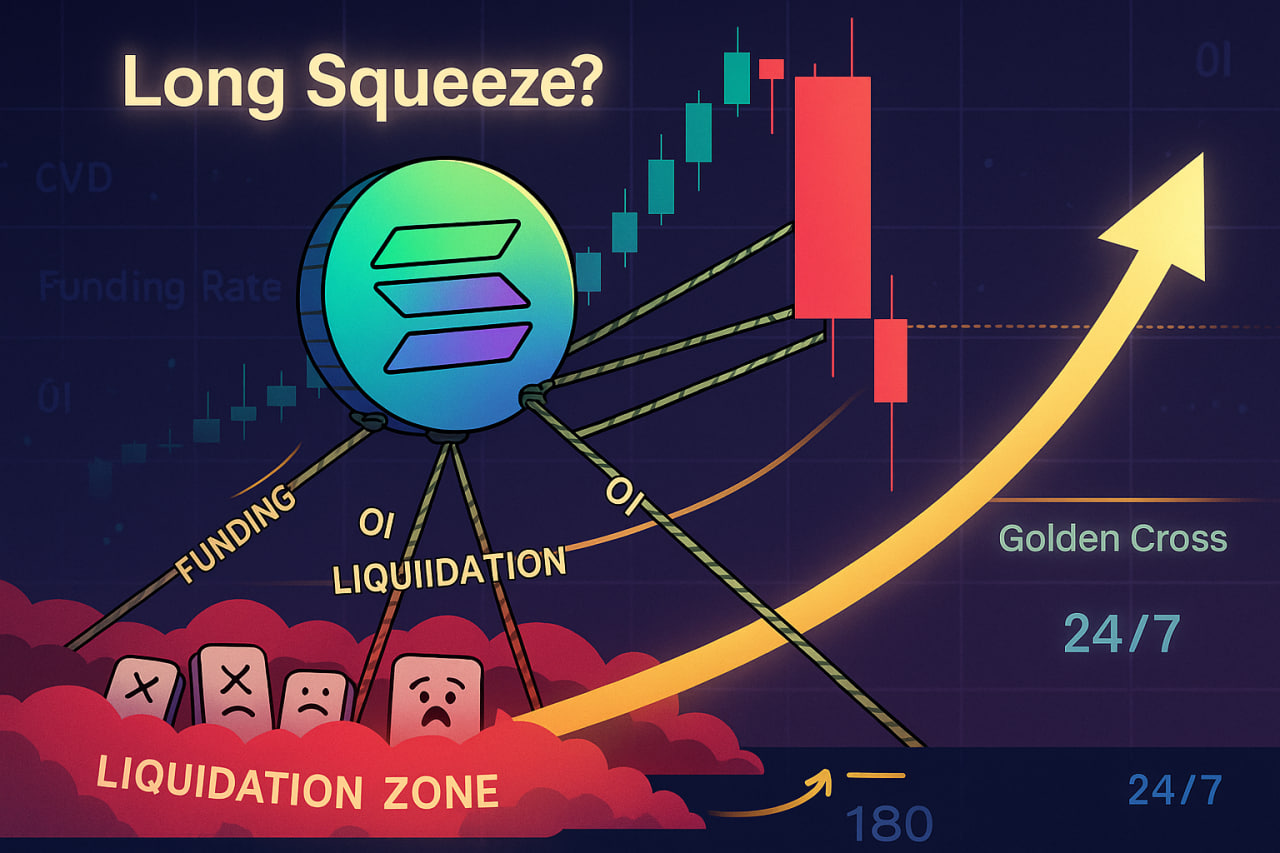 Solana xuất hiện t&iacute;n hiệu đảo chiều: Long Squeeze đ&atilde; bắt đầu?