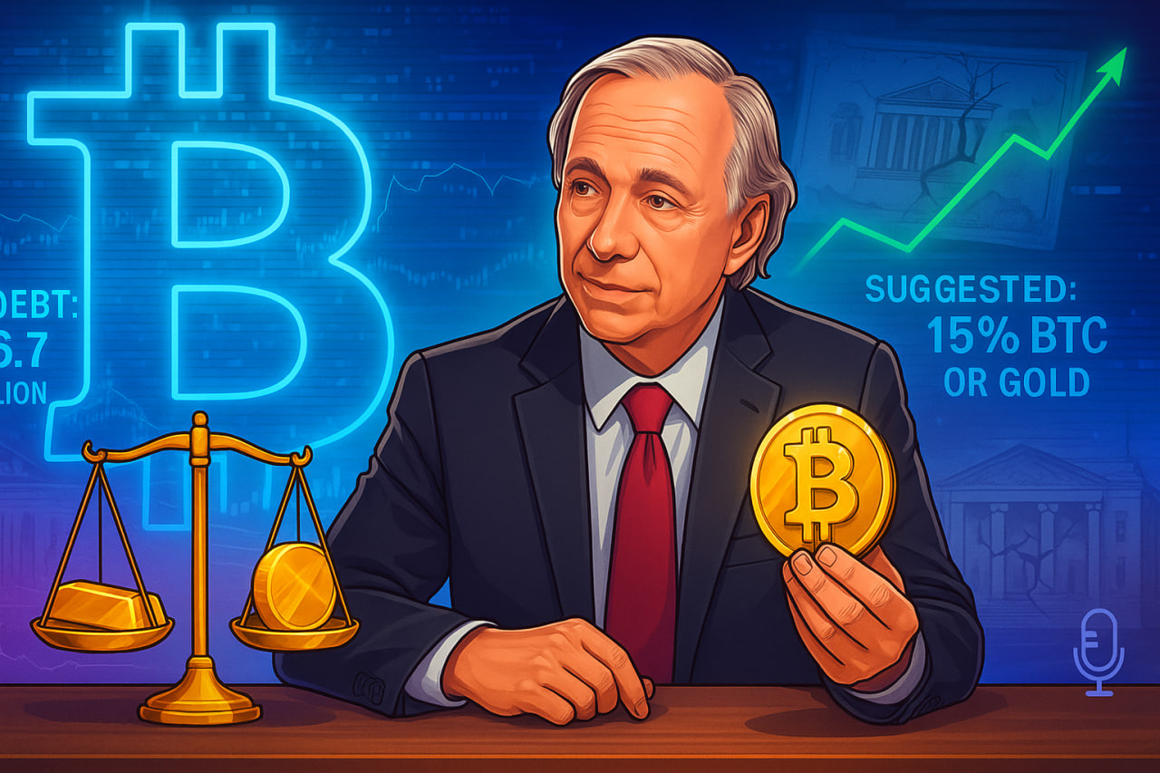 Tỷ phú Ray Dalio cảnh báo vòng xoáy nợ Mỹ, gợi ý nắm giữ Bitcoin và Vàng