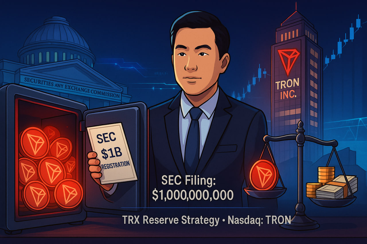 Tron Inc. nộp hồ sơ 1 tỷ USD lên SEC để gom thêm TRX vào kho dự trữ