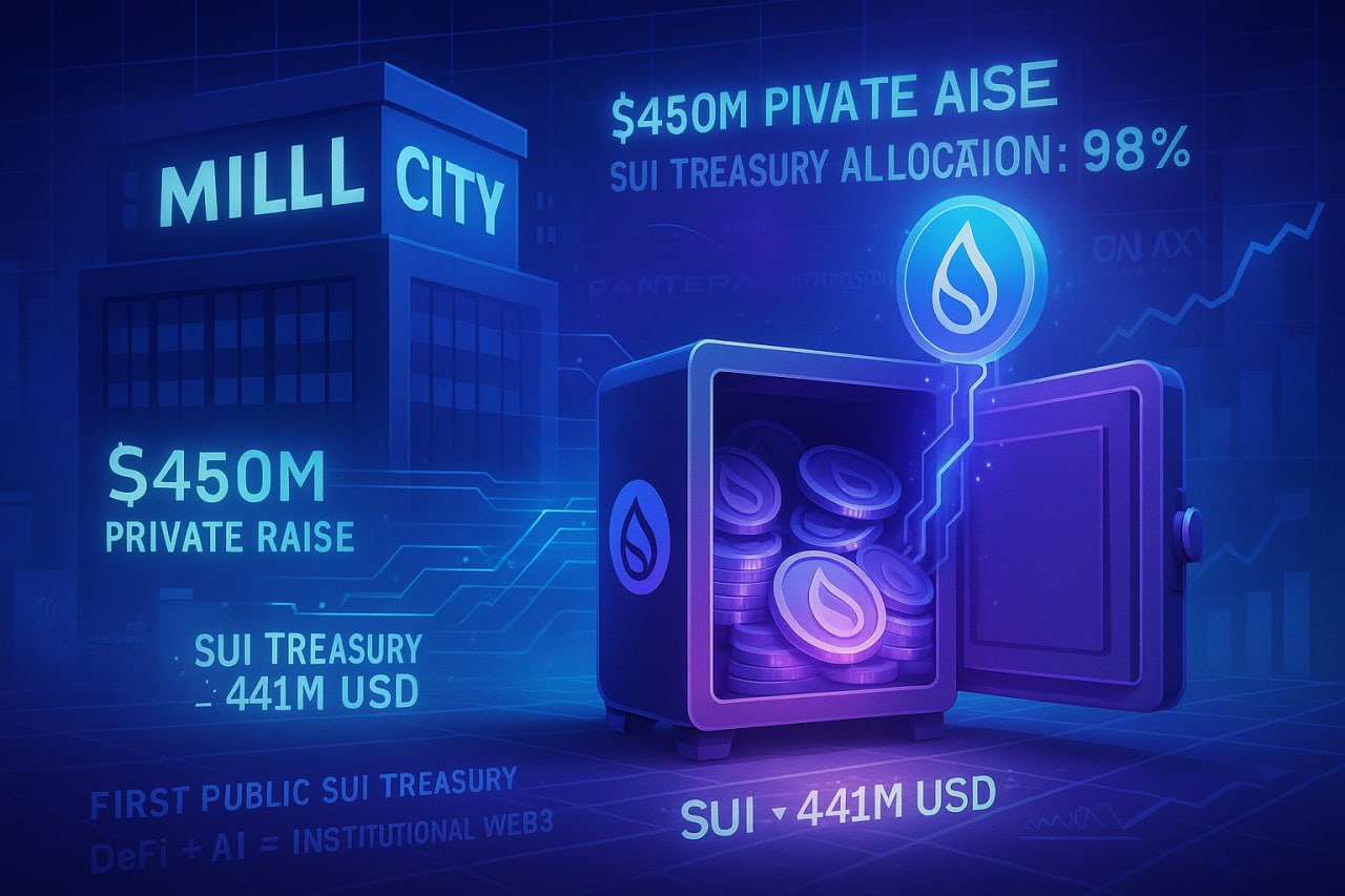 Mill City Ventures đầu tư 441 triệu USD vào kho bạc Sui