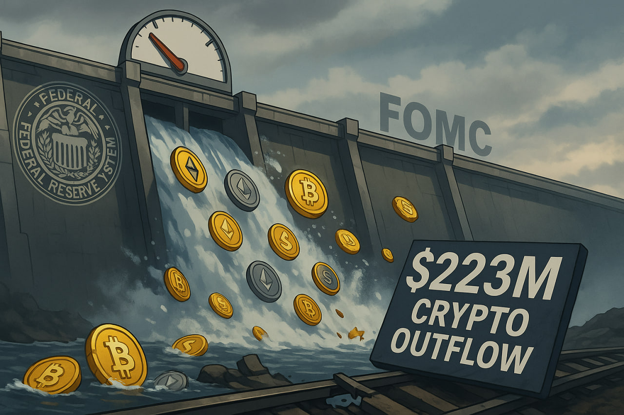 Fed làm giảm kỳ vọng lãi suất, crypto bị rút vốn quy mô lớn