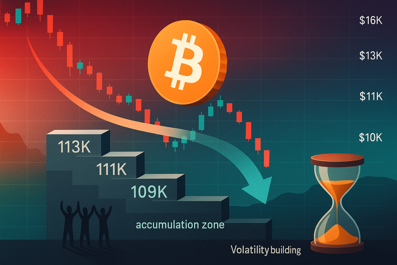 Bitcoin có thể giảm về $109.000 trước khi phục hồi trở lại
